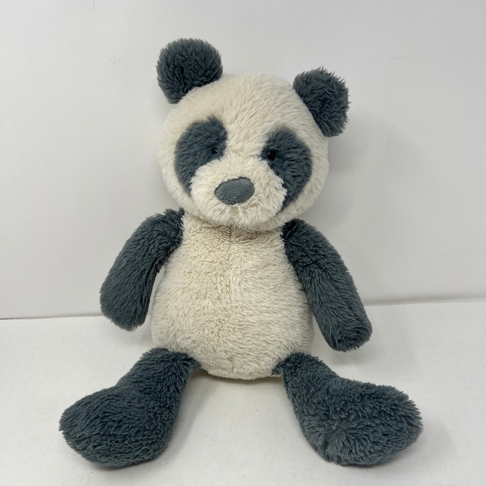Gray Panda Bear Plush 15 Inch Stuffed Animal Soft Cuddly Toy‎ Kids Collectible